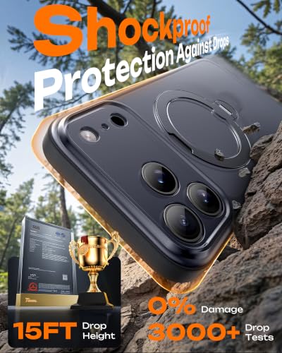 Thumbnail 6 de TOCOL 360° Magnetic Stand Case for iPhone 18 Pro Max (Black)