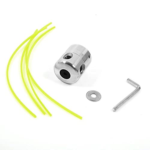 Detalle de Desbrozadora Kimuwote: Cabezal de desbrozar en aluminio, 2 piezas – compatible con bocas de rosca a la izquierda