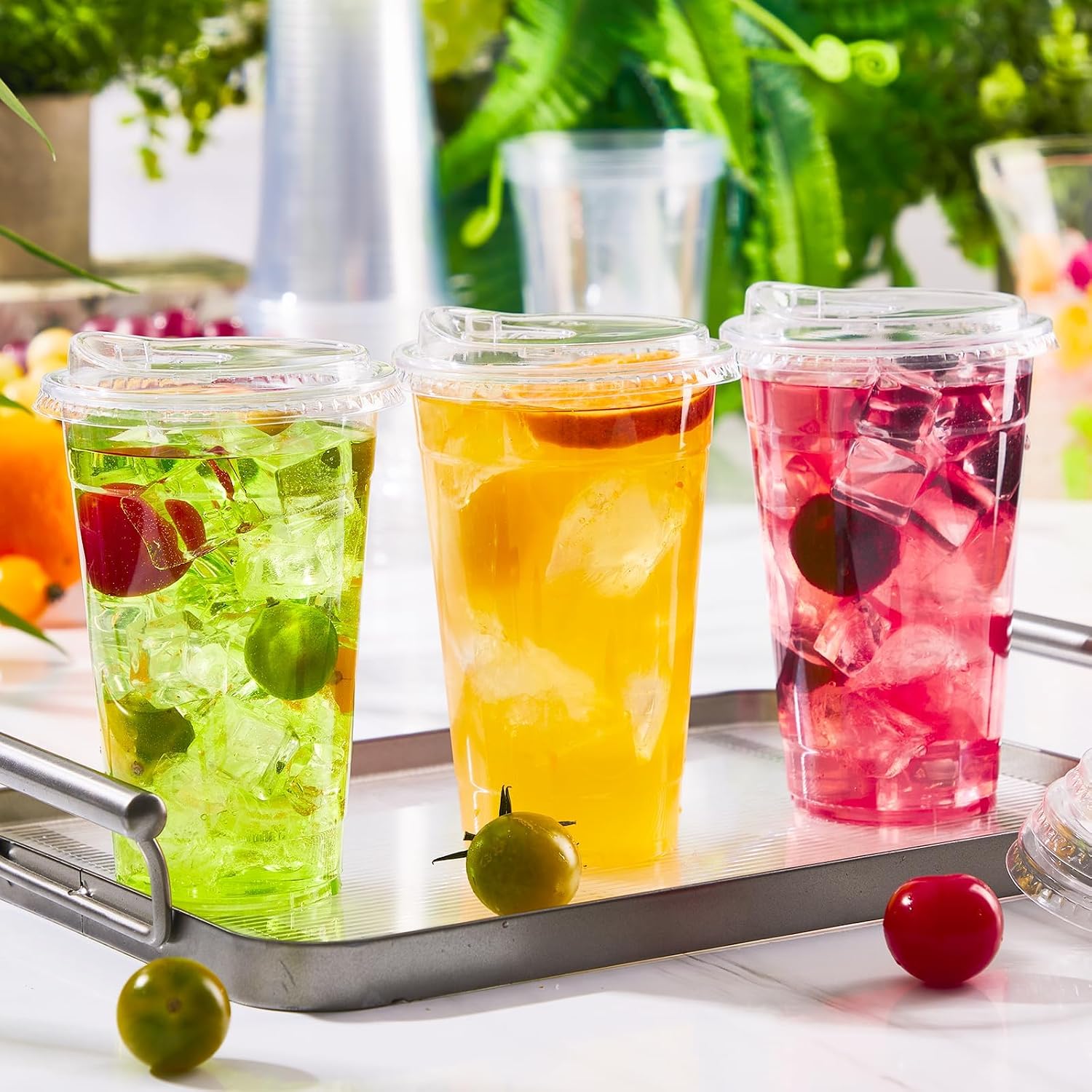Thumbnail 6 de BYSNOW Clear Plastic Cups, 20 oz