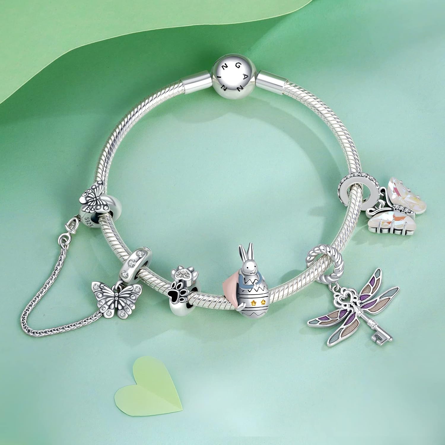 Detalle 2 de NINGAN 925 Sterling Silber Charm 1,09 cm