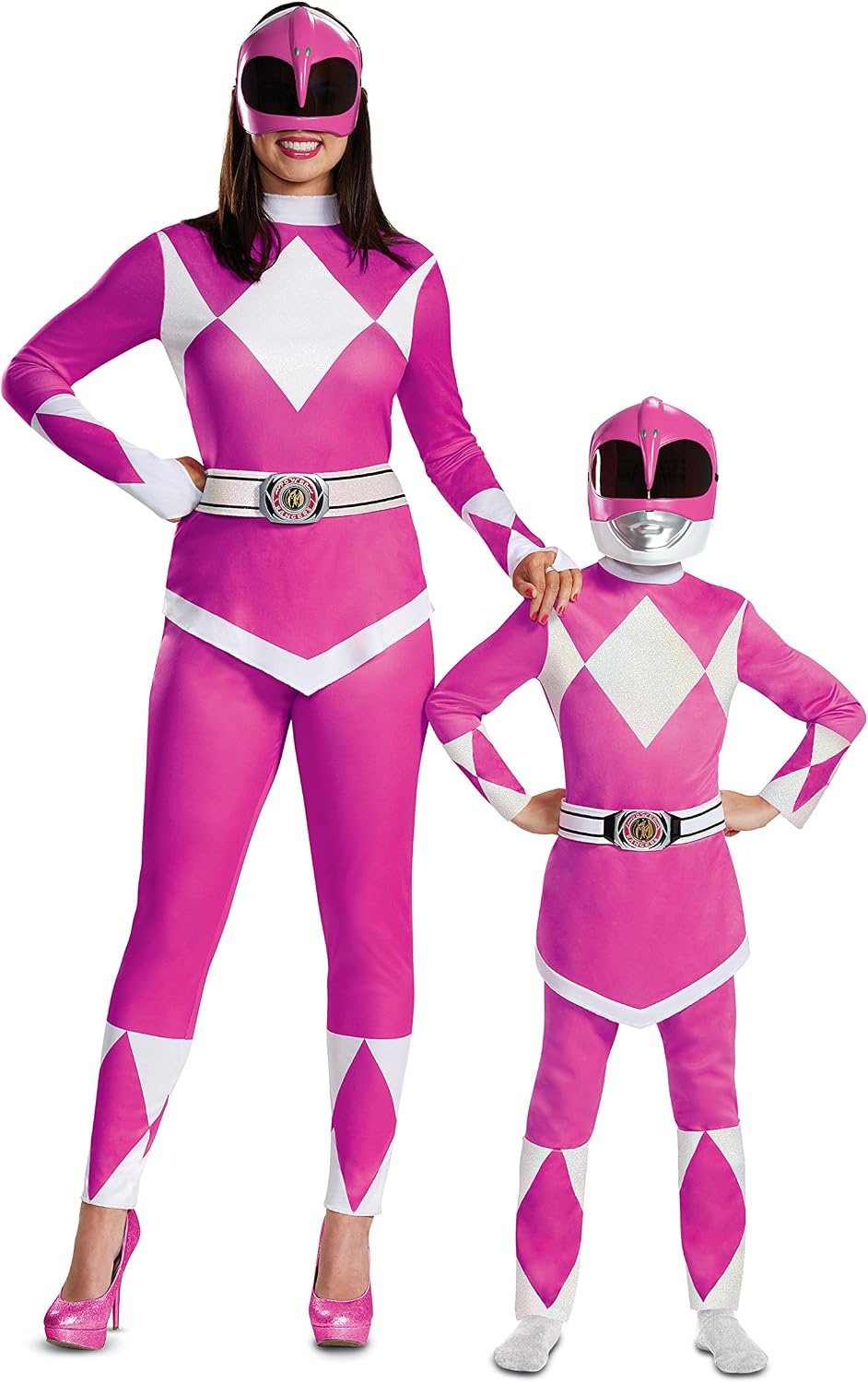 Detalle 1 de Disguise Pink Ranger Costume, Medium