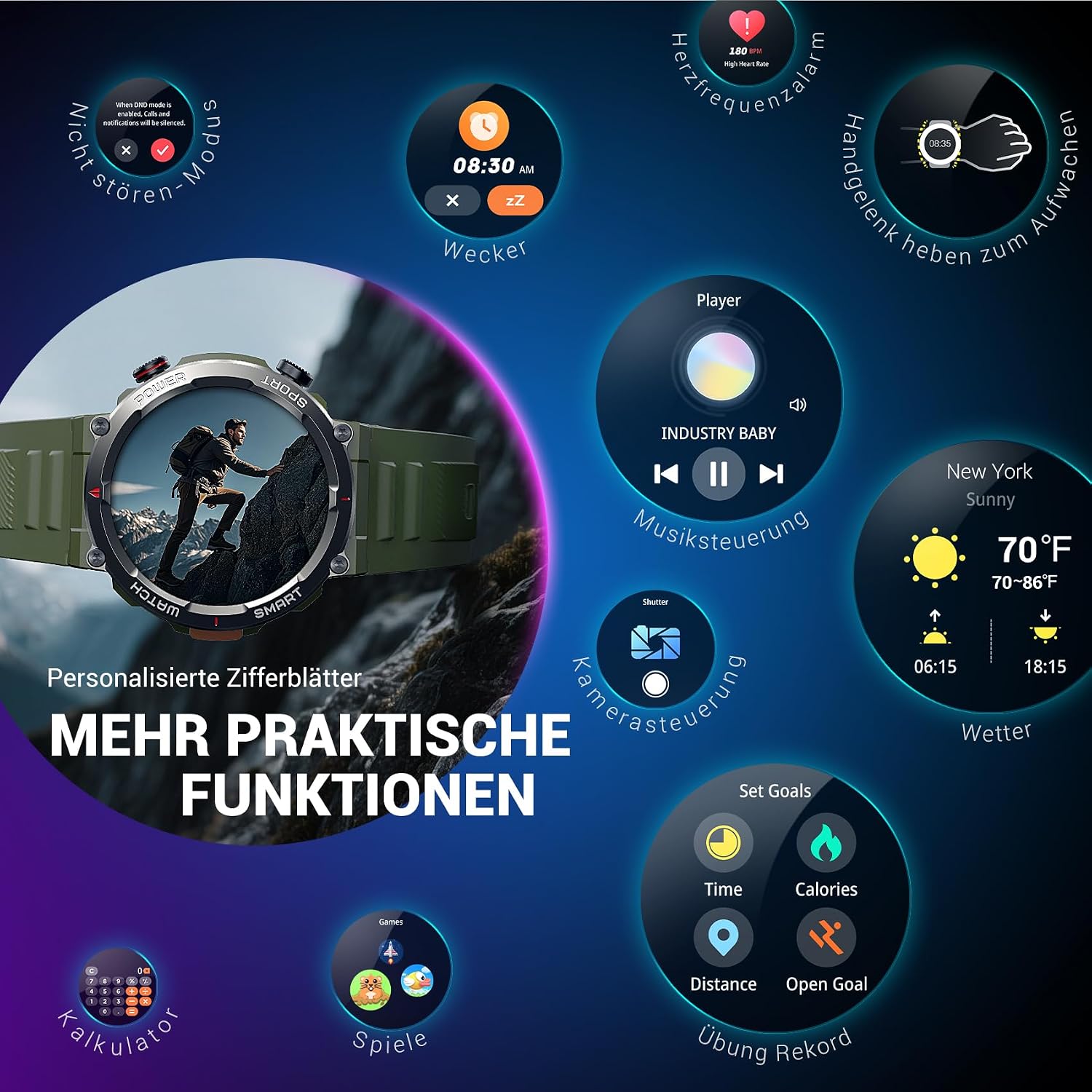 Thumbnail 6 de Blackview W50Pro Smartwatch Herren
