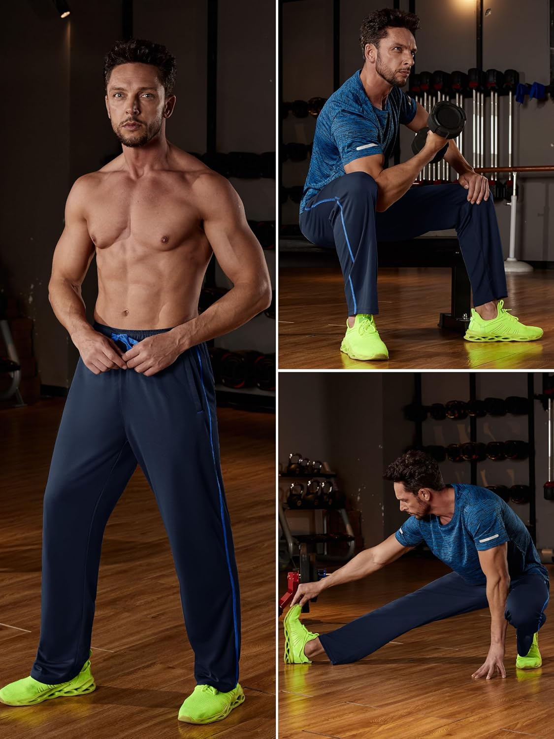 Thumbnail 5 de MAGCOMSEN Men’s lightweight quick-dry tracksuit bottoms with drawstring and zip pockets