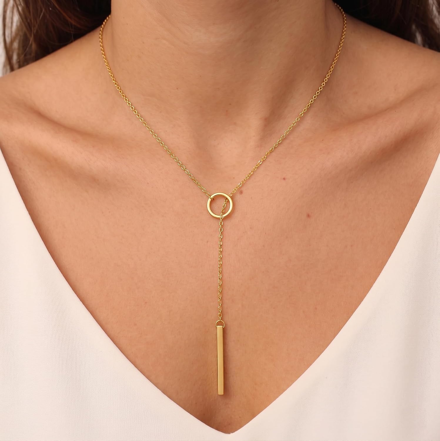 Thumbnail 1 de Tewiky Layered Necklace 14K Gold Plated