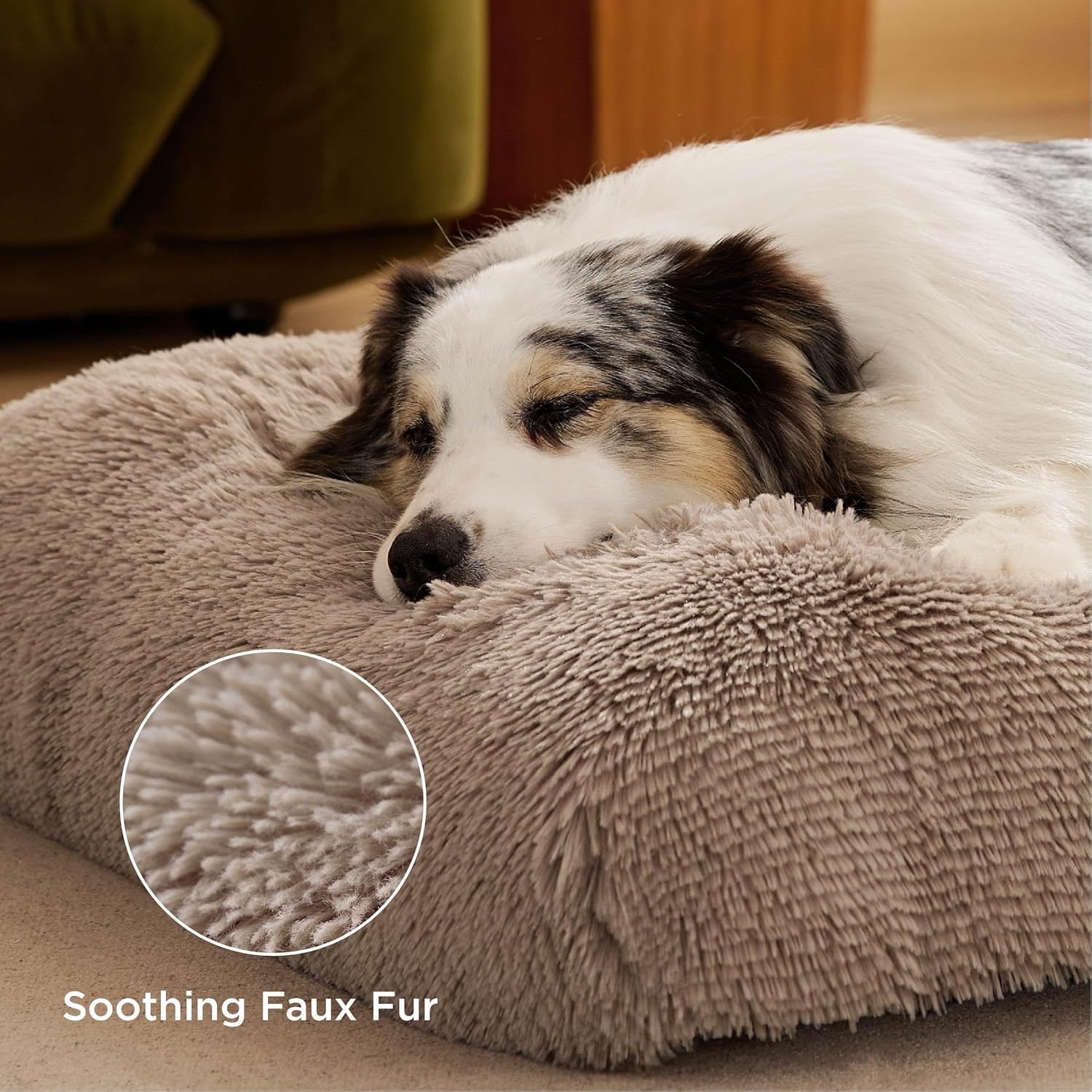 Thumbnail 1 de BEDSURE Flauschiges Hundebett 89x58x8 cm