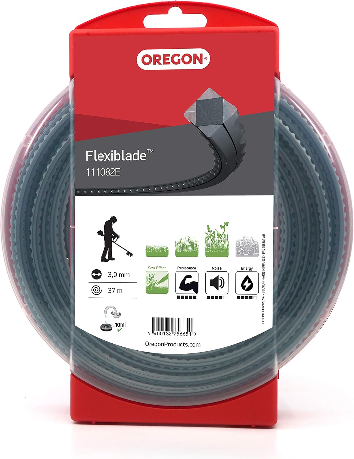 Detalle de Oregon Flexiblade 111082E serrated trimmer line 3mm