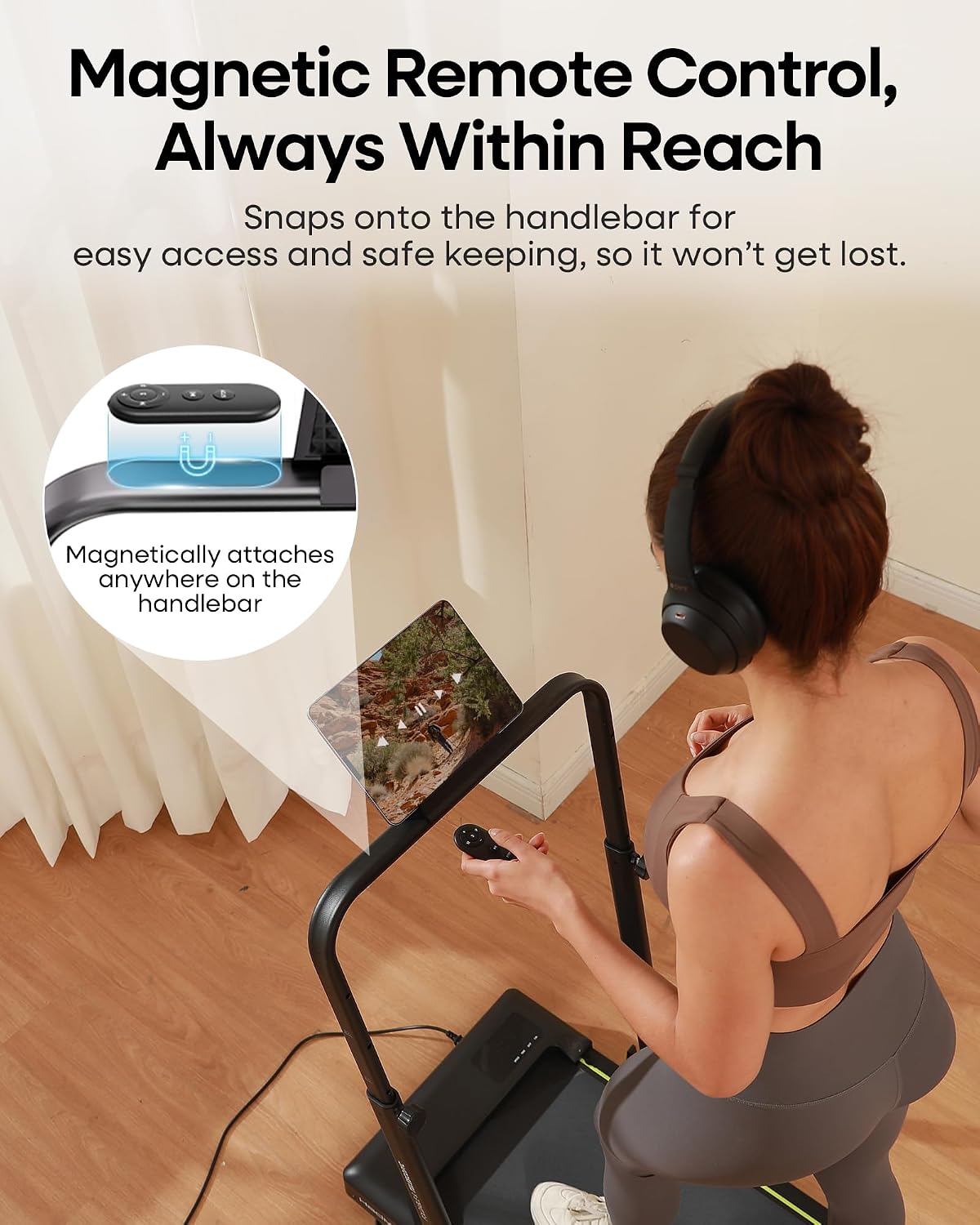 Thumbnail 6 de HADMAX H100 Walking Pad Treadmill with 10% Incline and Adjustable Handlebar