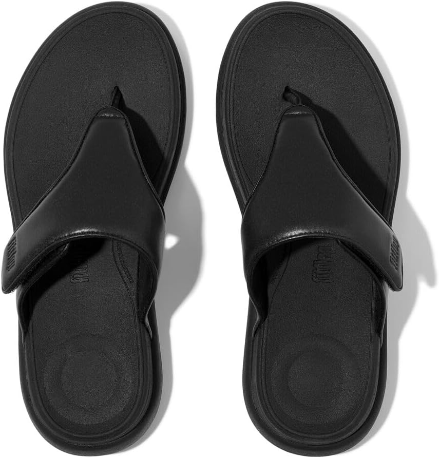 Detalle de Fitflop F-mode Go Adjustable Flatform 2-bar Slides Sandal – confort et adaptabilité au quotidien
