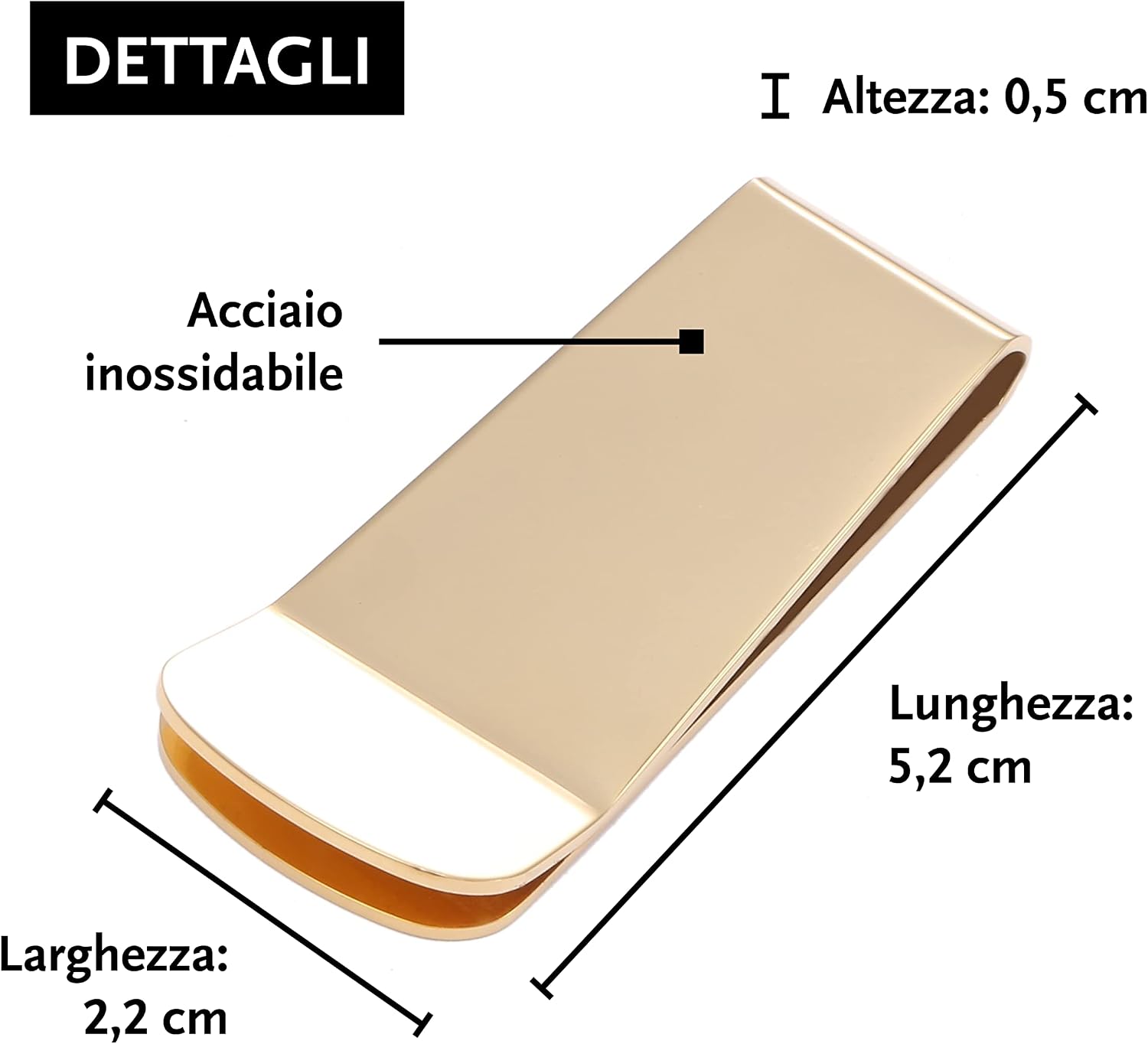 Detalle 2 de DonDon Fermasoldi Acciaio Inox