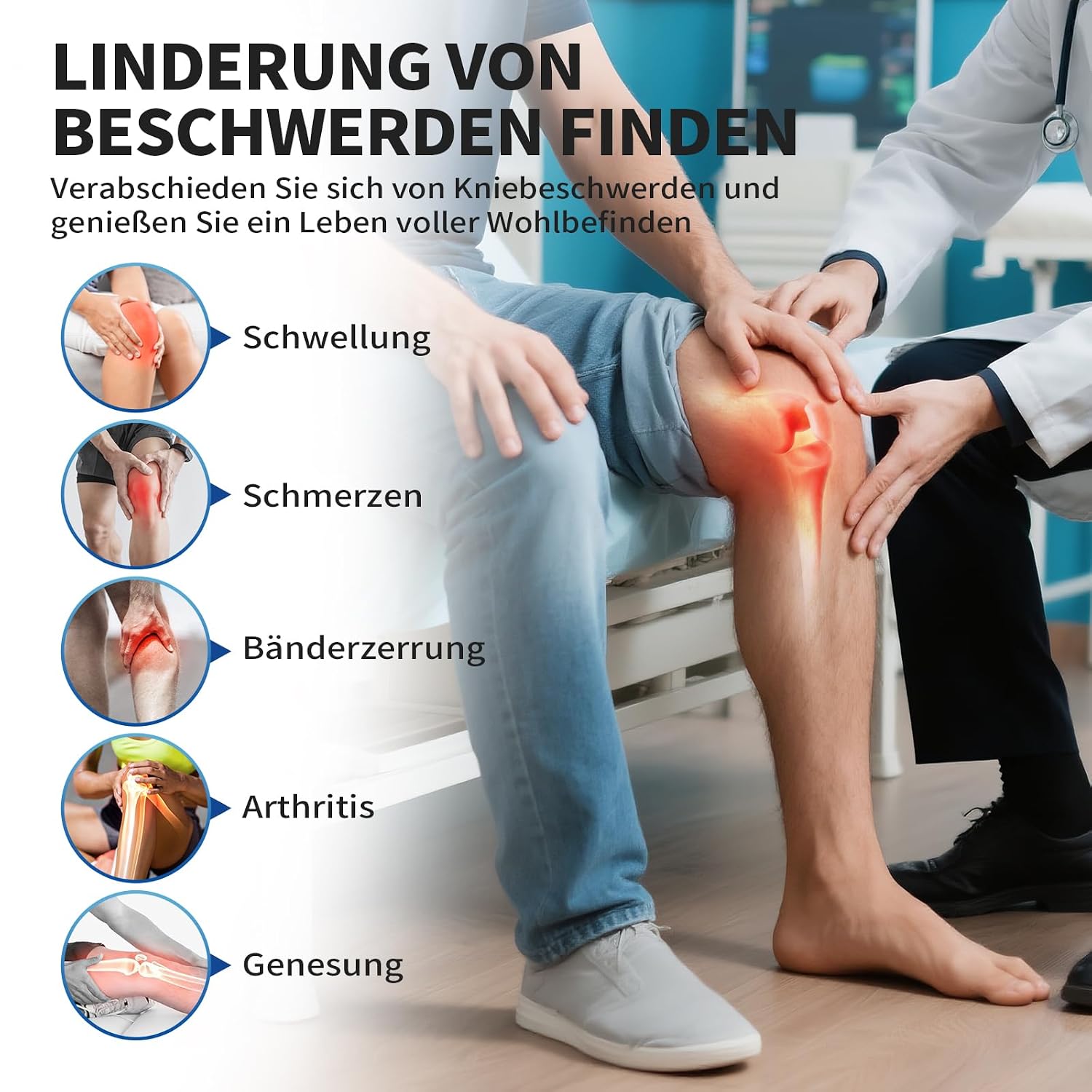 Detalle 2 de CAMBIVO Kniebandage für Knie