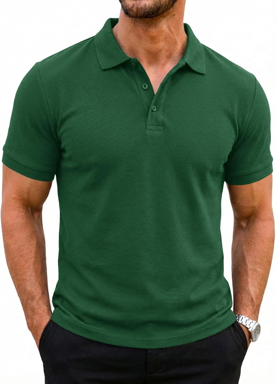 Thumbnail 6 de Runcati Herren Poloshirts Kurzarm Sommer – Vielseitiges Polohemd mit atmungsaktivem Funktionsstoff