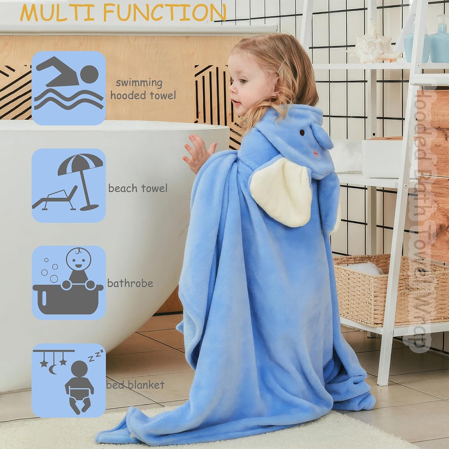 Thumbnail 6 de ARNUAETY Baby Hooded Bath Towel, 27.5 x 55 Inches