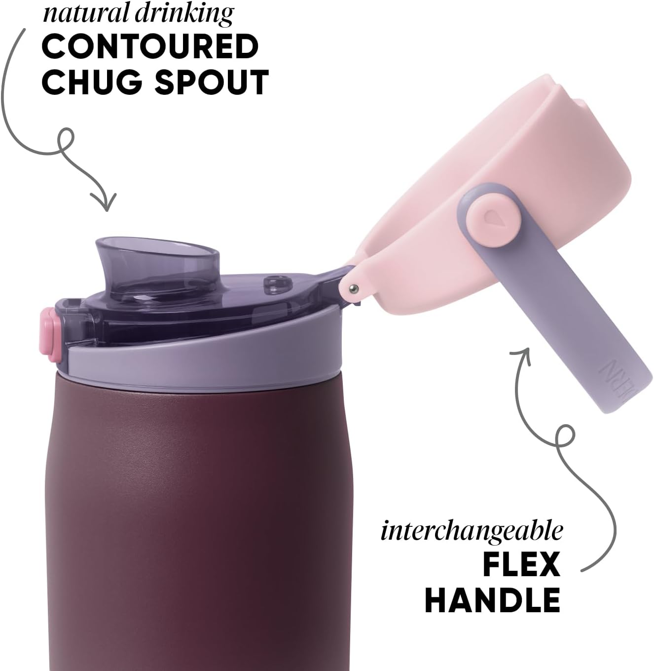 Thumbnail 1 de Simple Modern Mesa Sport Water Bottle 30oz — Cherry Wine