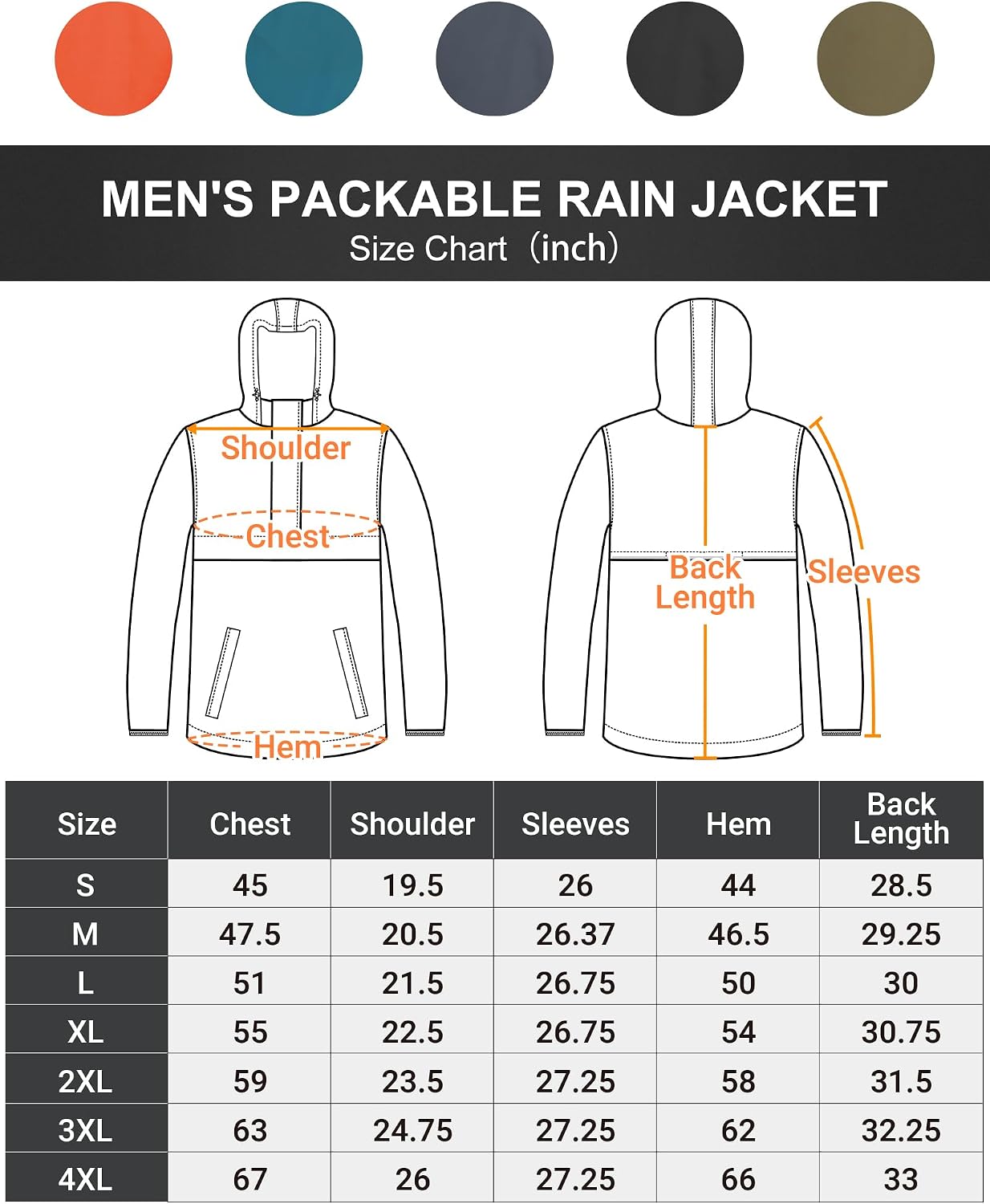 Thumbnail 6 de Outdoor Ventures Rain Jacket for Men