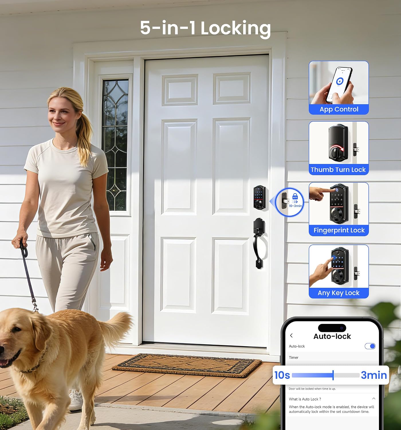 Thumbnail 6 de Veise Fingerprint Smart Door Lock VE017