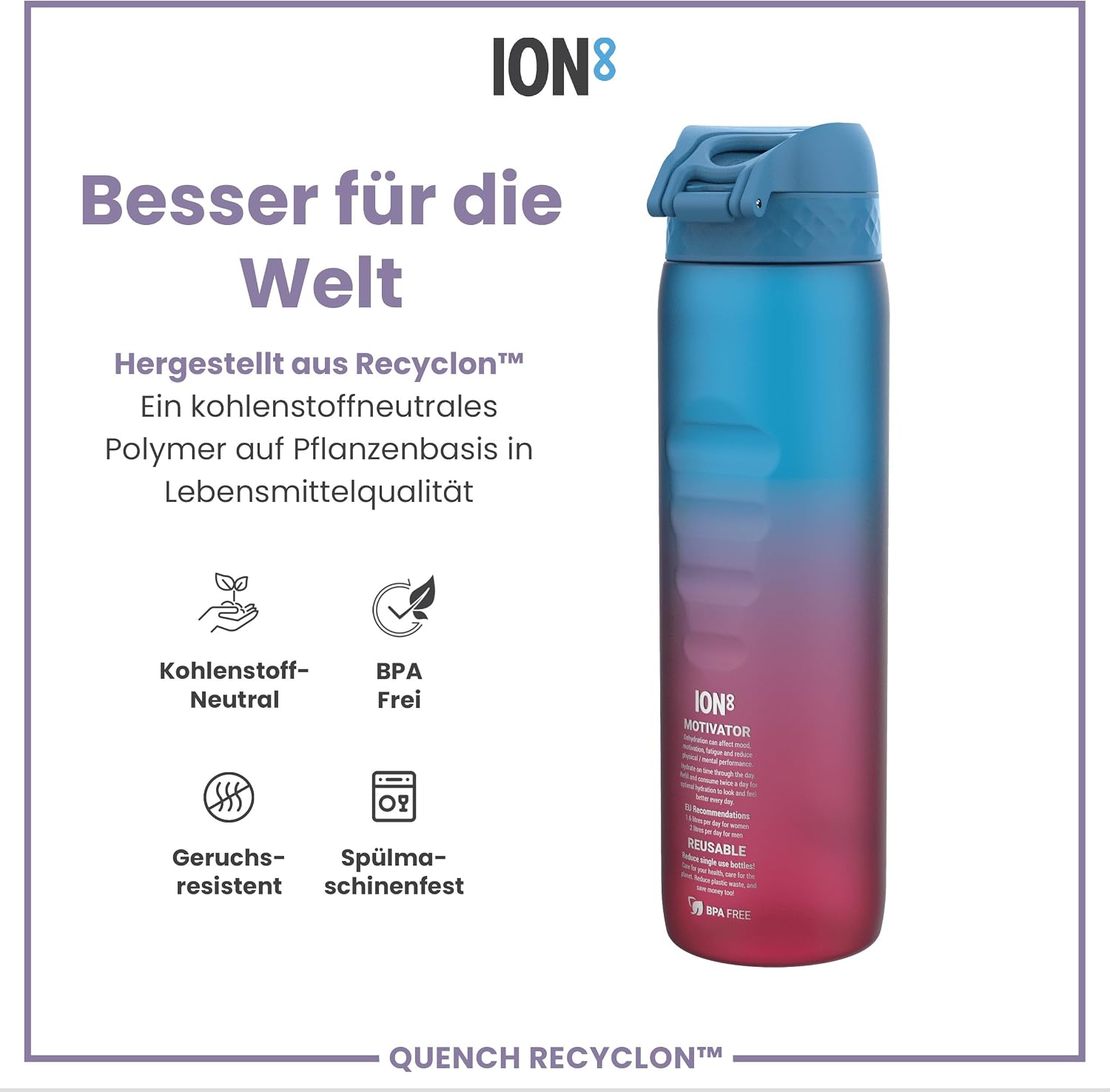 Thumbnail 4 de ion8 Quench 1 L Trinkflasche đ„€