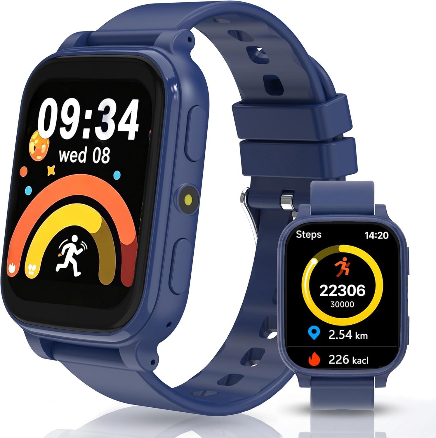 Detalle de Tzzulsx Kids Smart Watch: Standalone 1.83" HD Display, IP68, 18 Games & Health Tracking