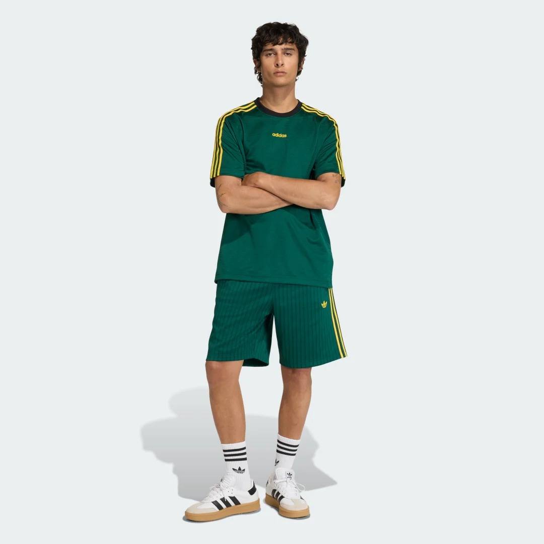 Detalle de Camiseta de jacquard Adidas verde