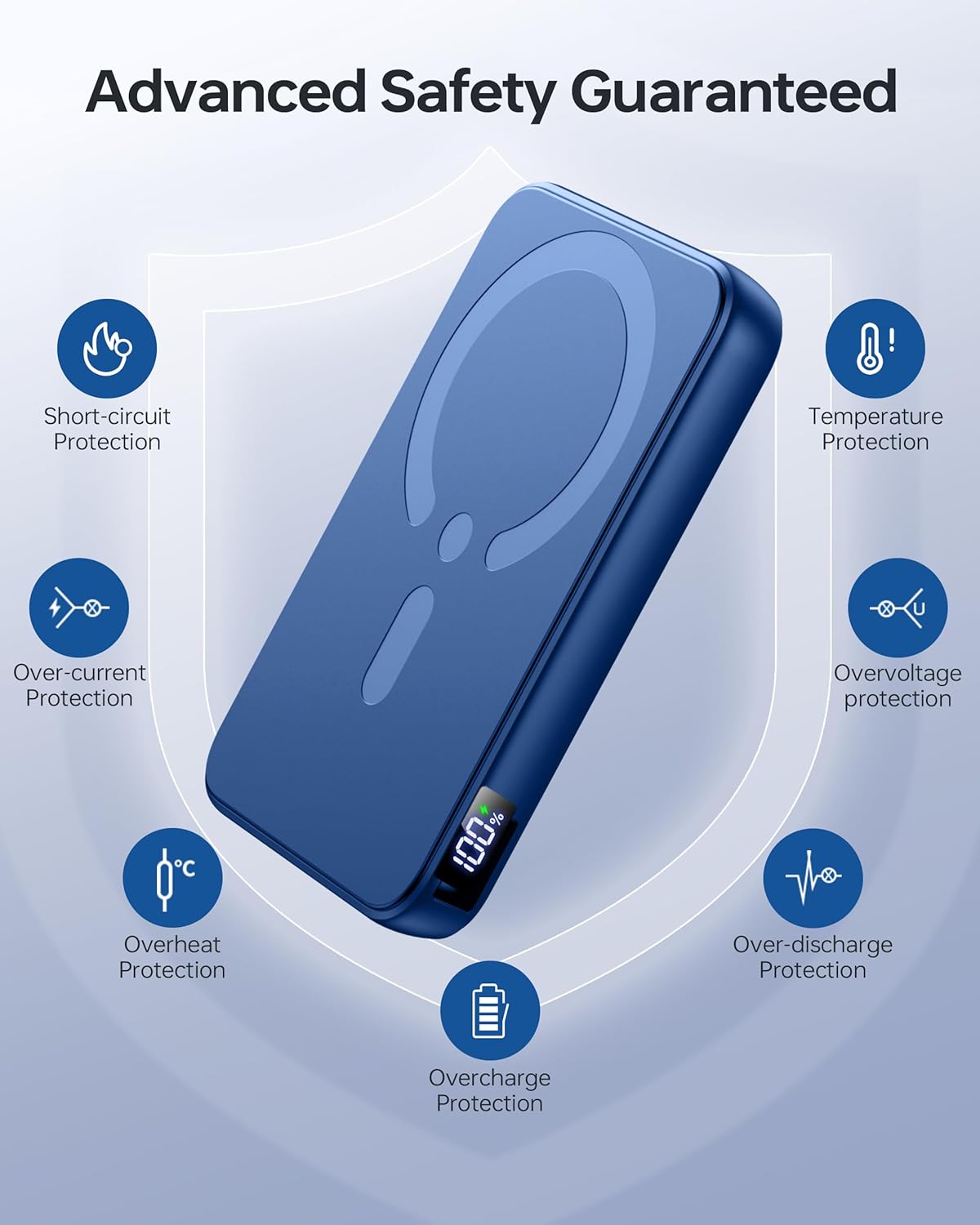 Thumbnail 6 de Eissix MagSafe Power Bank 12000mAh with 22.5W PD Fast Charge and 360° Stand