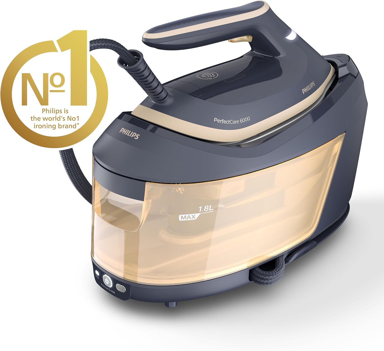 Detalle de Philips PerfectCare 6000 Series Steam Generator (PSG6066/26) with OptimalTEMP and 1.8L detachable tank