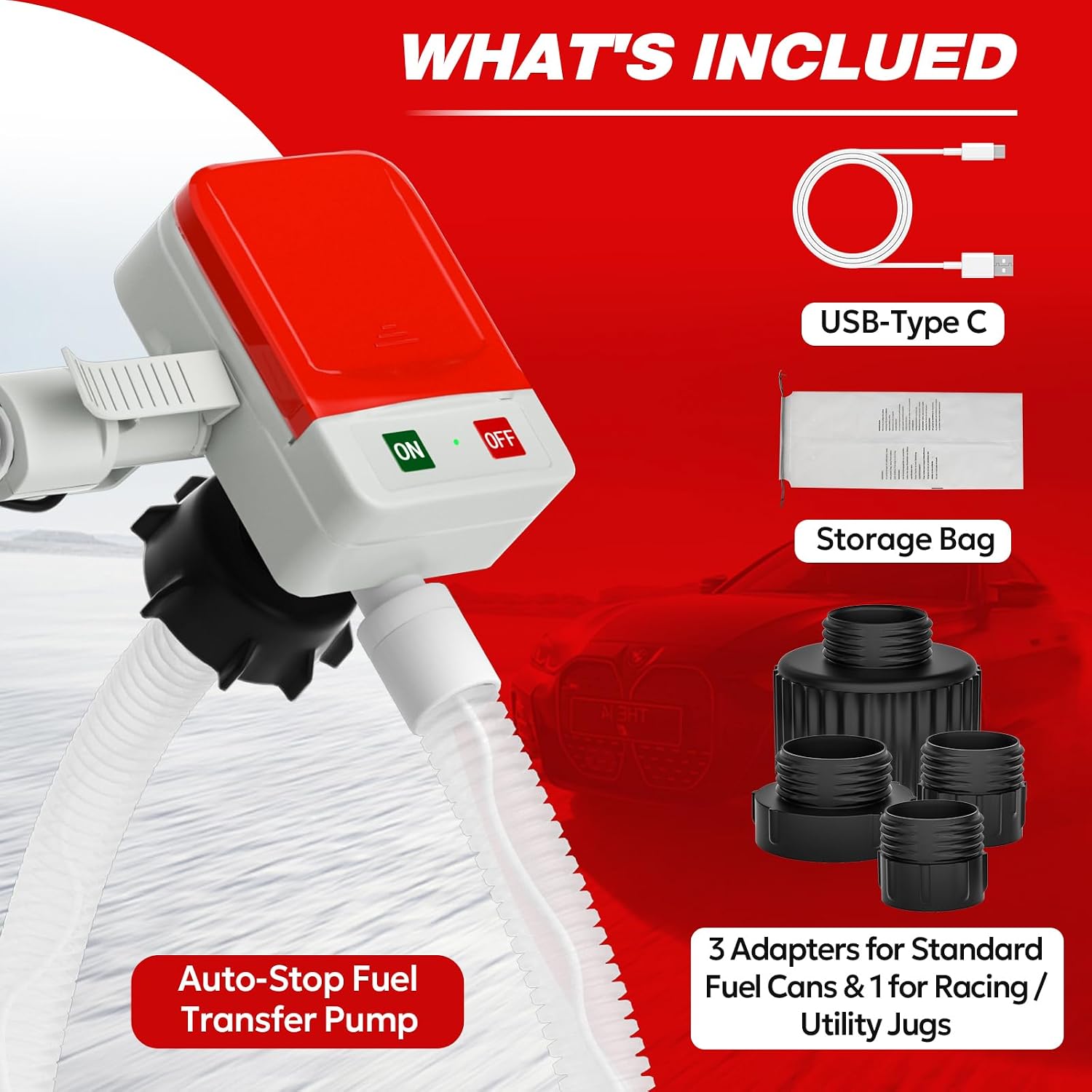 Detalle de MISFANS Electric Fuel Transfer Pump 3.2 GPM