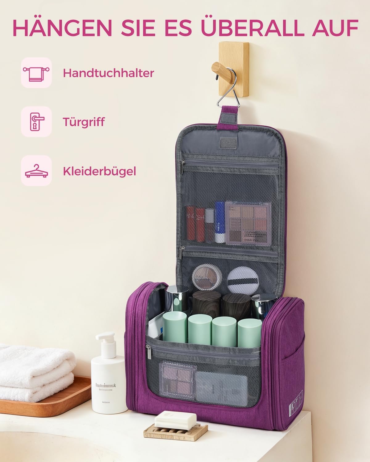 Thumbnail 4 de WANDF Groß Waschtasche 8,3 L