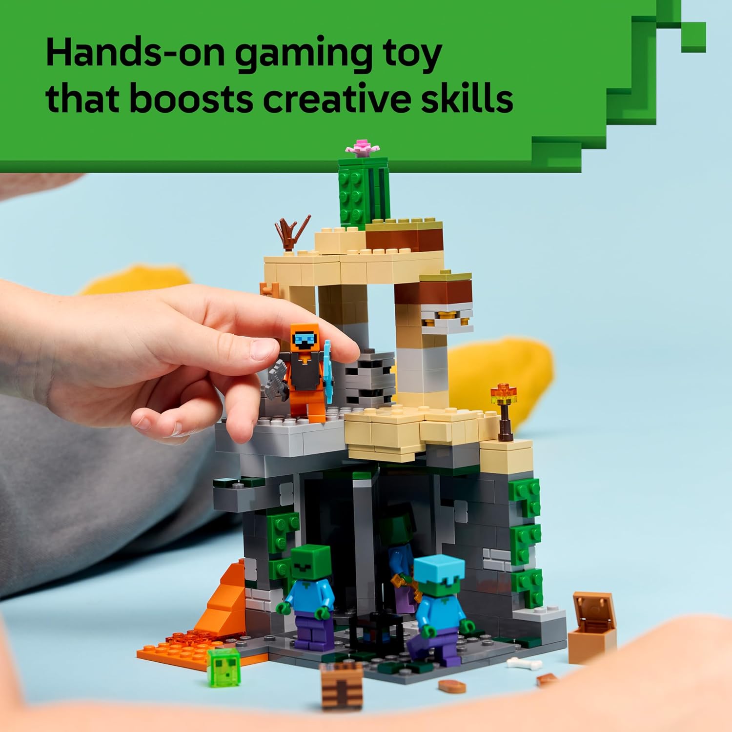 Thumbnail 5 de LEGO Minecraft Zombie Dungeon (21587) – Interactive Destruction and Crafting Play for Minecraft Fans