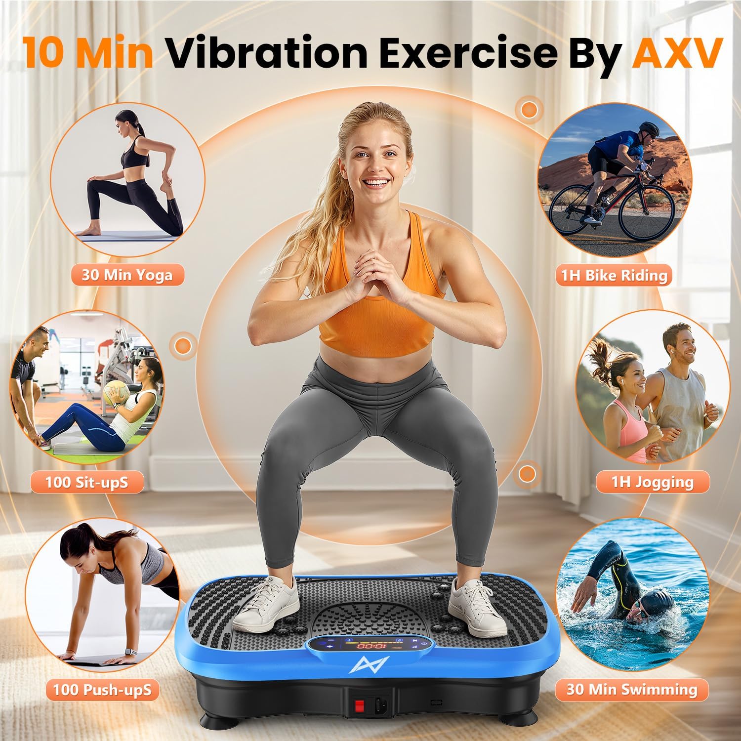 Detalle 2 de AXV Vibration Plate 120-Speed Full Body Shaker