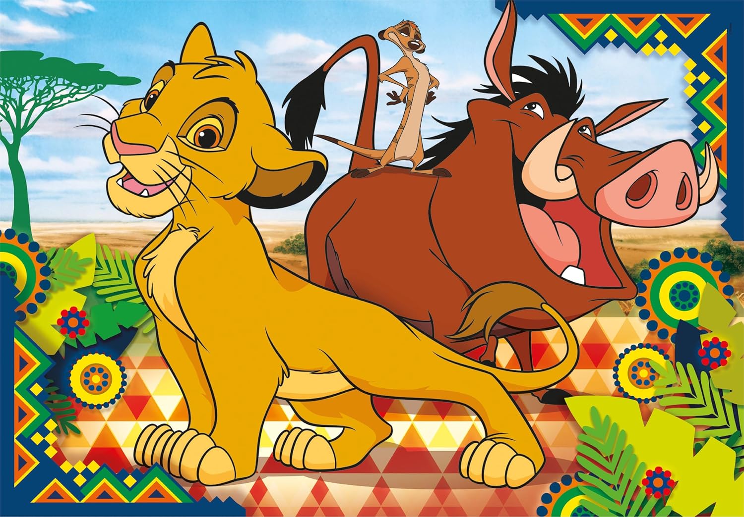 Thumbnail 1 de Clementoni 21604 Disney Classics Supercolor – 2 puzzles de 60 pièces Le Roi Lion (à partir de 4 ans)