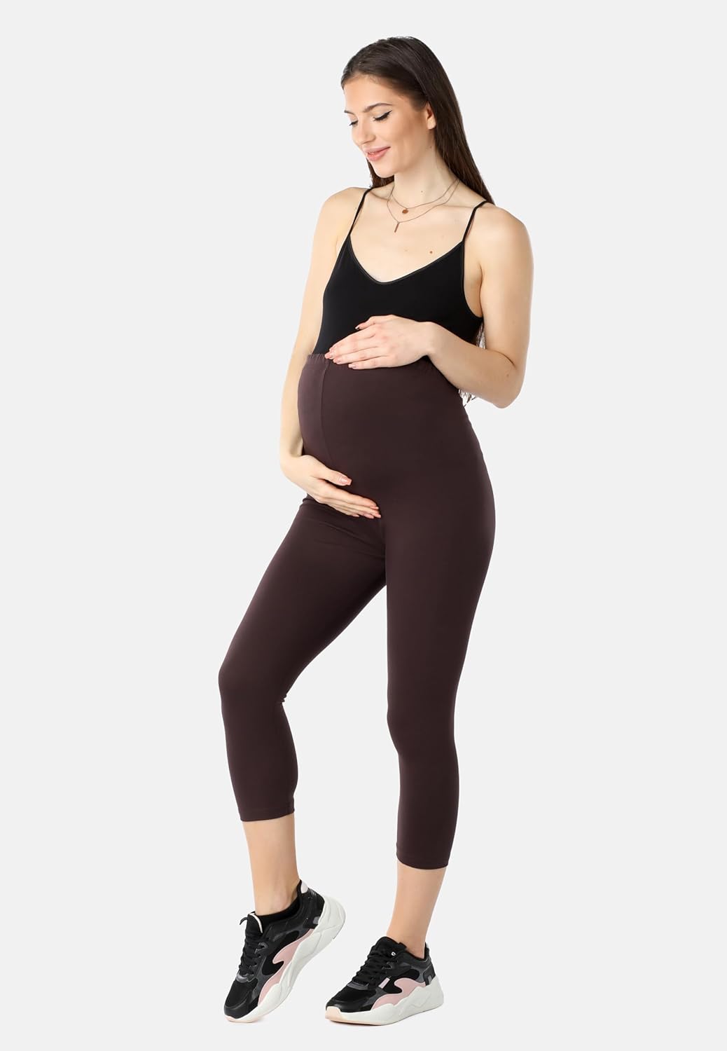 Thumbnail 2 de Be Mammy Leggings Premaman 3/4 in Bio-Cotone BE20-284