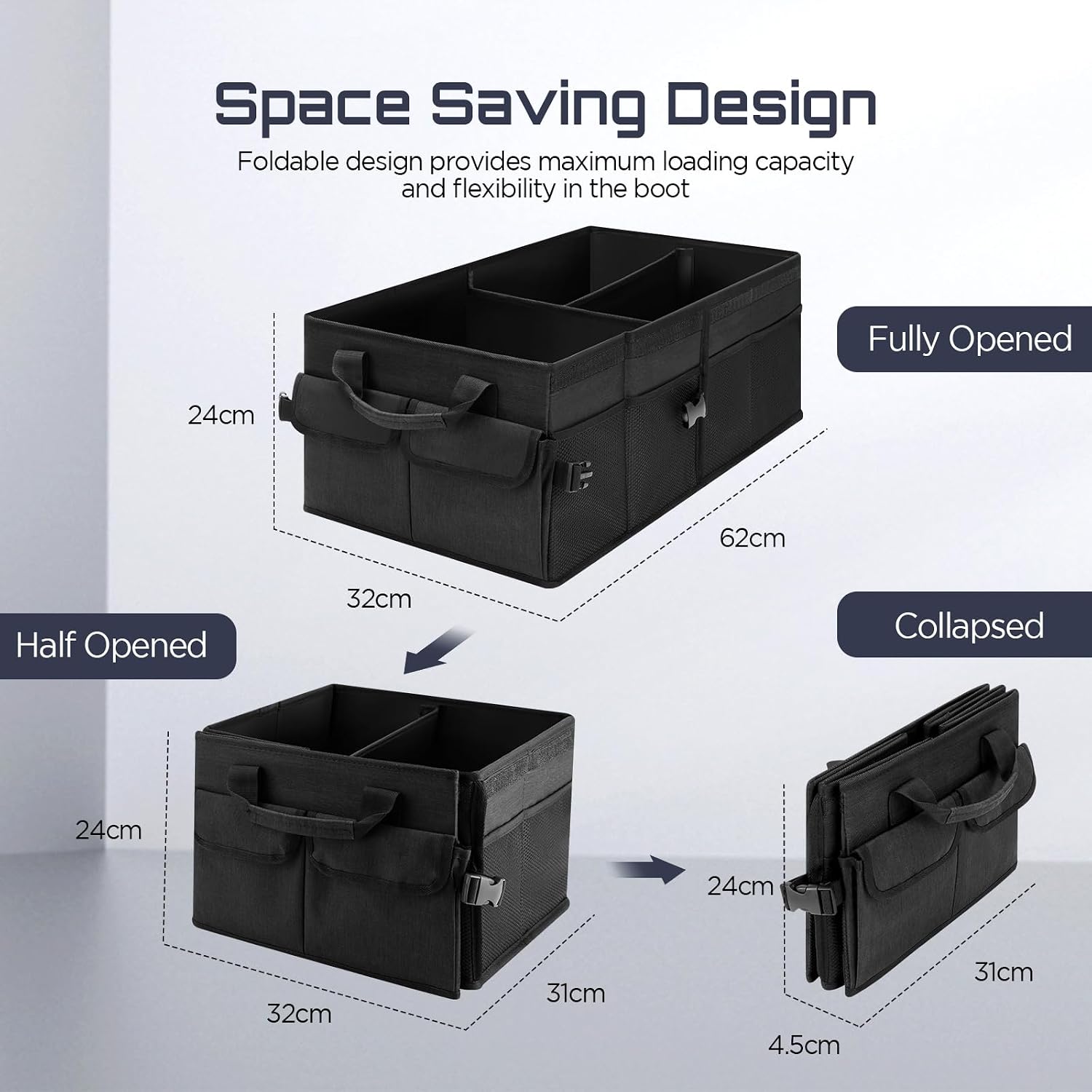 Detalle de Cozary Rangement Coffre 46 L pliable