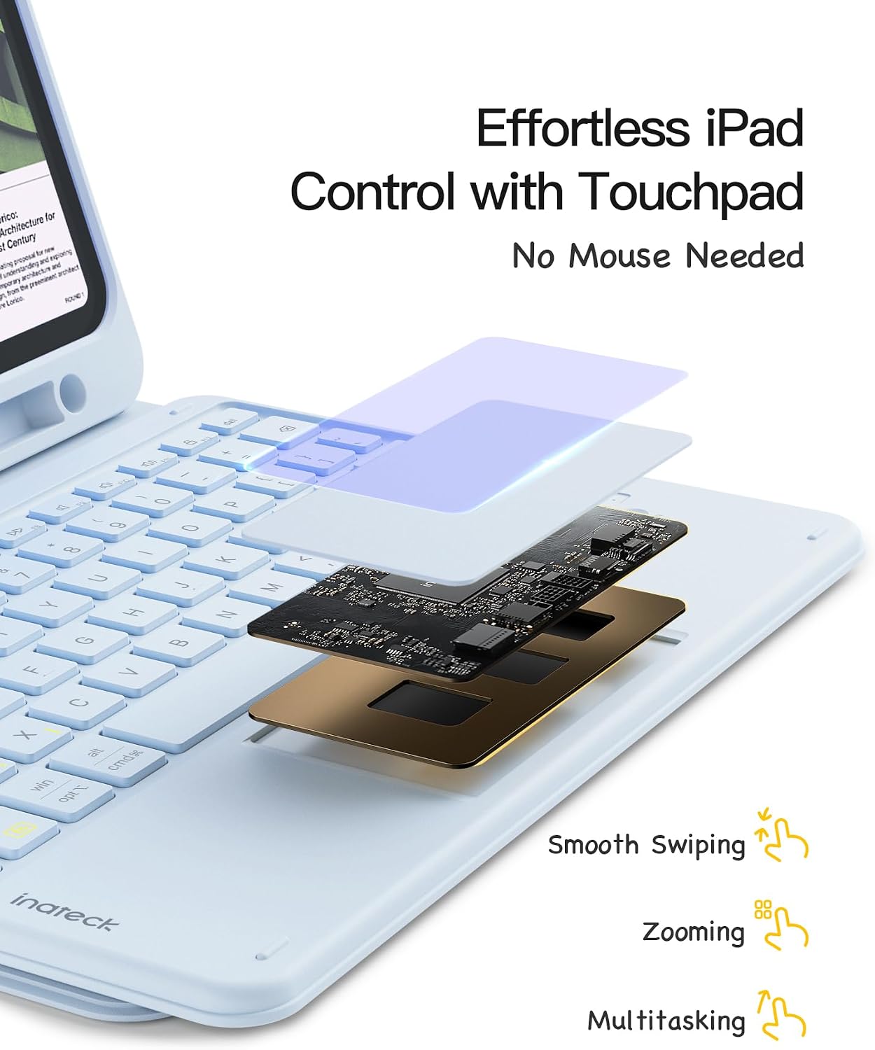 Thumbnail 4 de Inateck iPad 10th Generation Case with Keyboard