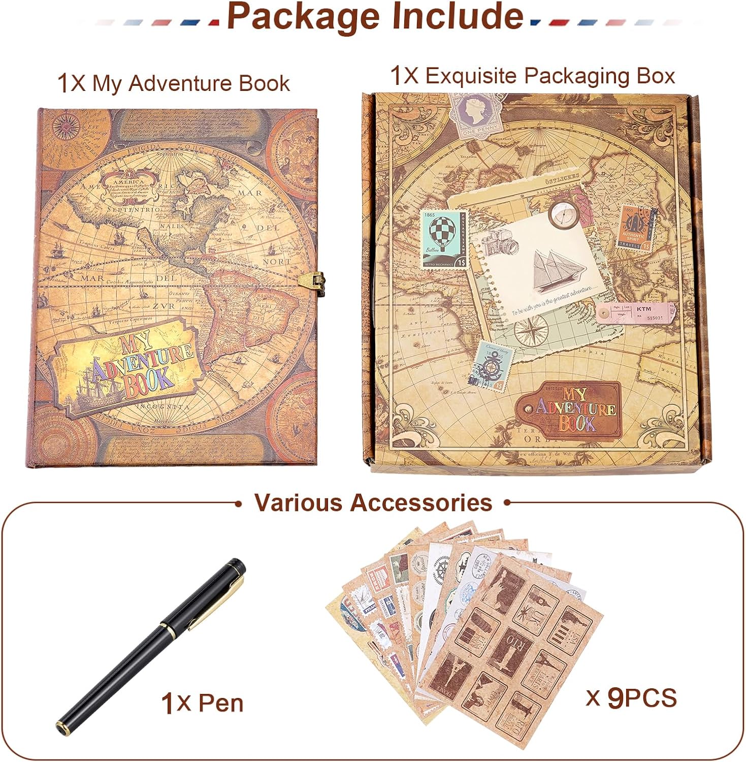 Thumbnail 5 de My Adventure Book Scrapbook – Álbum Retro para Viajes y Recuerdos 📖