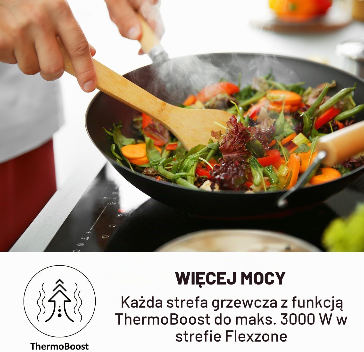 Thumbnail 6 de Klarstein Delicatessa – płyta indukcyjna do zabudowy 90 cm, 5 stref, ThermoBoost