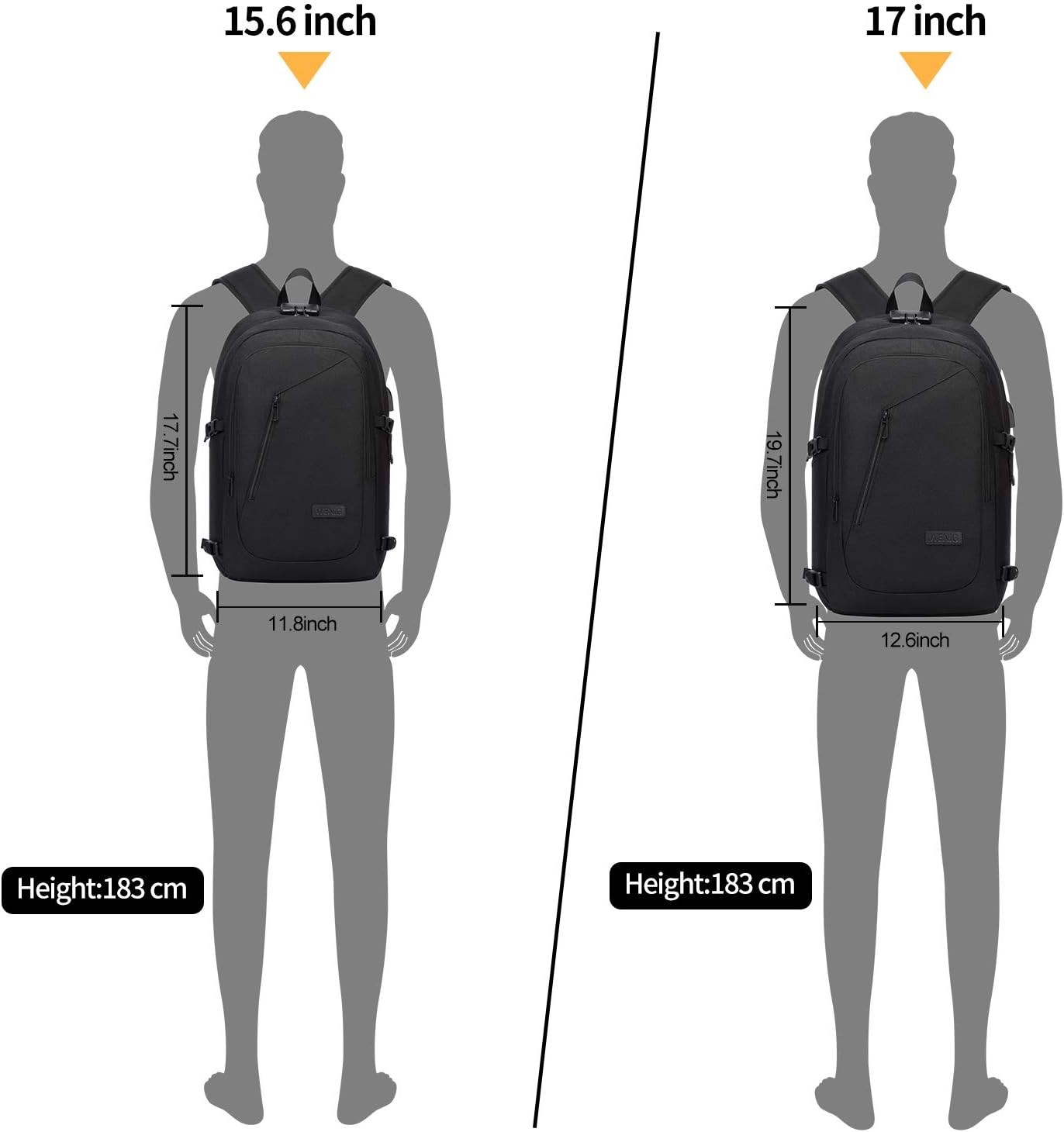 Thumbnail 6 de Laptop Rucksack 17 Zoll Anti Diebstahl