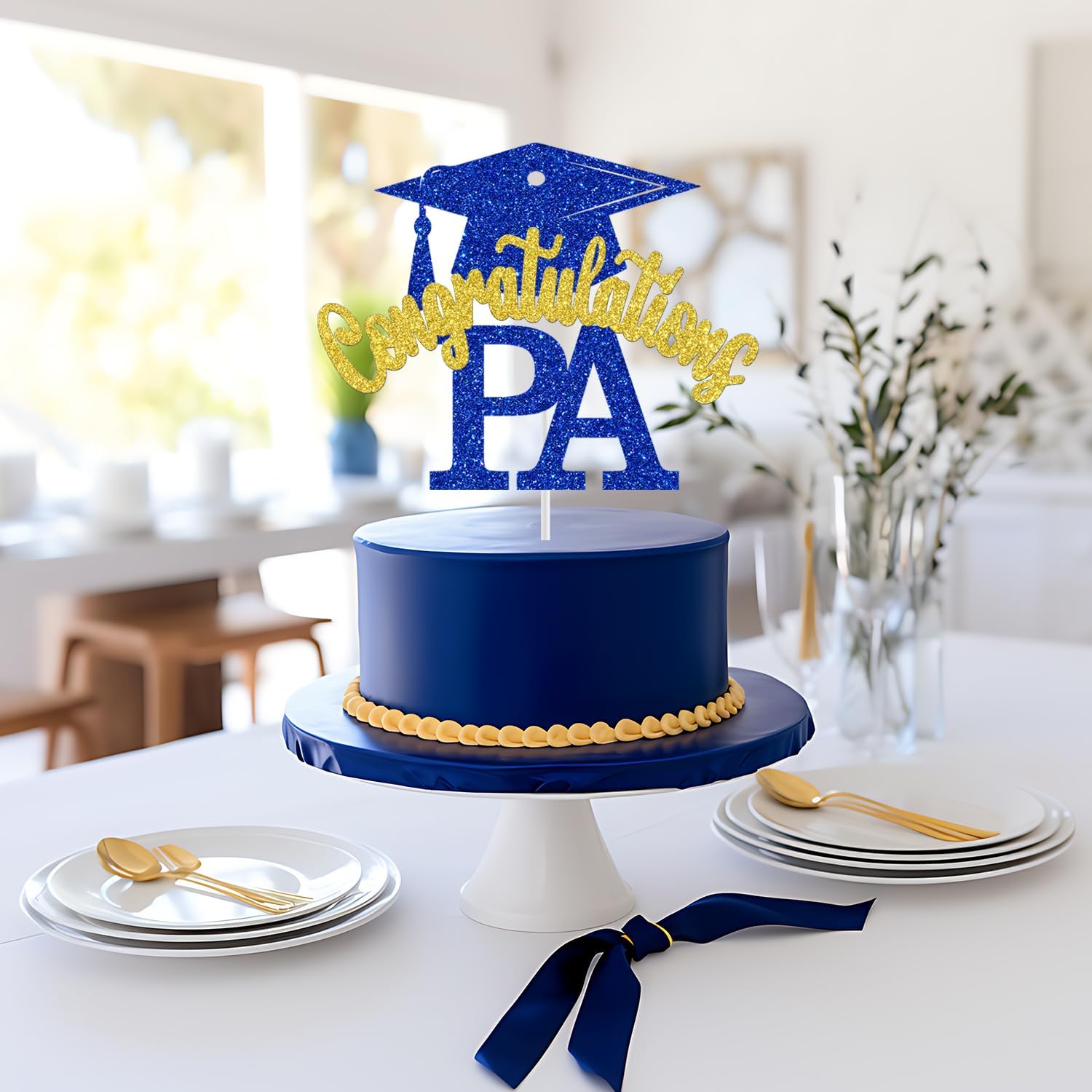 Detalle 1 de PA Graduation Cake Topper, 5.9-Inch Width