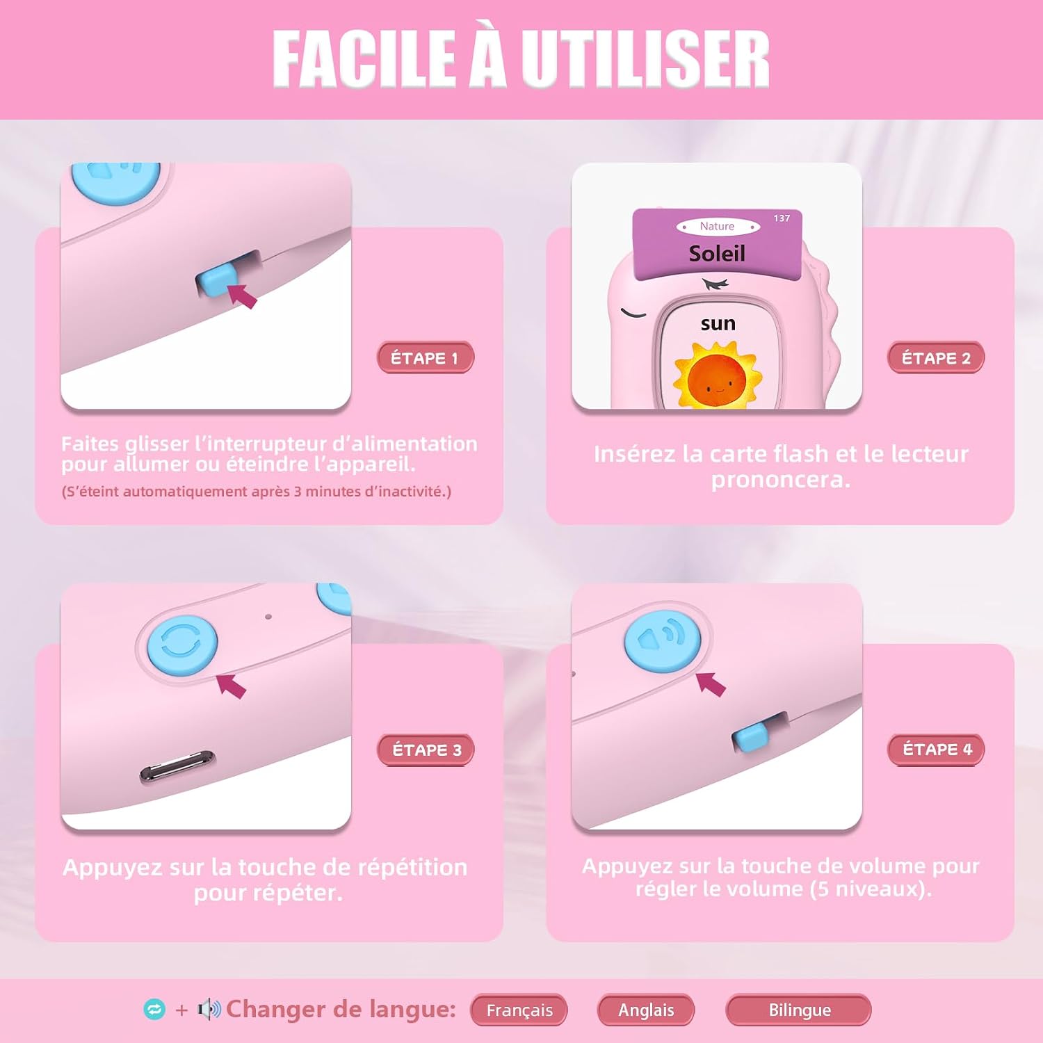 Detalle de Cartes Flash Parlantes 112 cartes 🎓