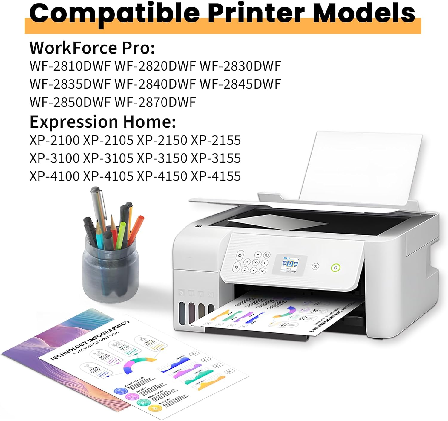 Detalle 2 de Torvon Ink Cartridges Multipack for Epson 603/603XL – 15-Pack (Black & Colour)