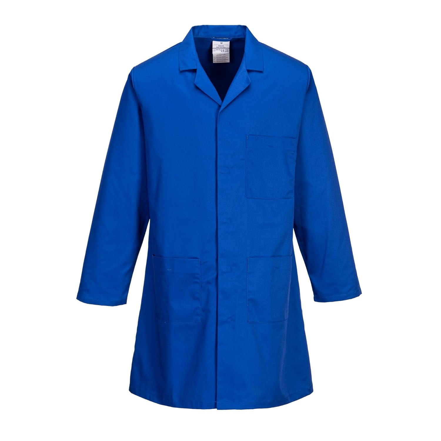 Detalle de Portwest 2852 Standard Lab Coat Unisex Work Jacket – Kingsmill Polycotton, White, M