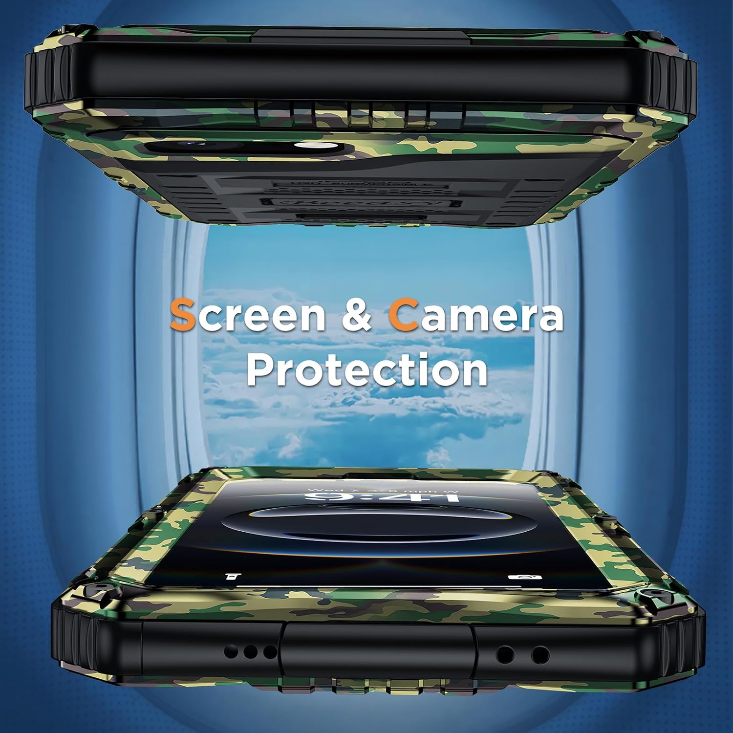 Detalle 2 de Beeasy Robust Series Waterproof iPhone 16e / 17e Case (IP68) – Heavy-Duty Metal Armour, Shockproof & Dustproof, Black