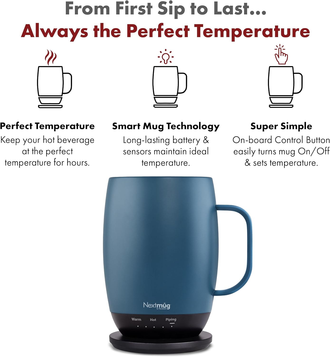 Thumbnail 1 de Nextmug Plus Temperature-Controlled Mug 18 oz