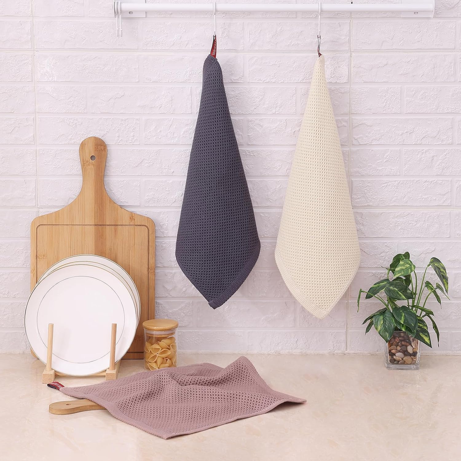 Thumbnail 5 de FreeNook Cotton Kitchen Towels, 12 x 12 Inches