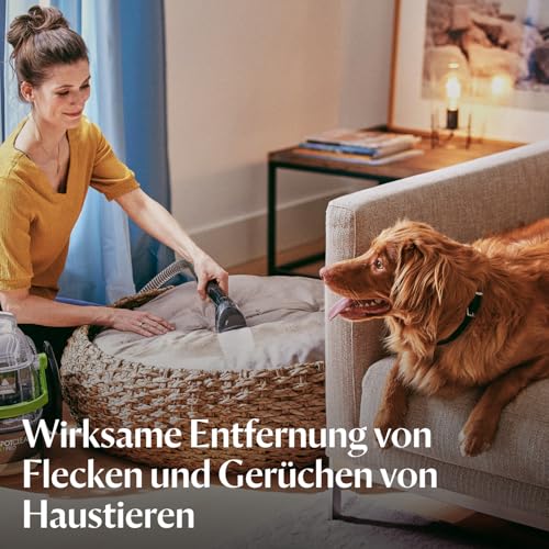 Detalle de BISSELL SpotClean Pet Pro Teppichreiniger 750 W – kompakte Lösung für Haustierflecken (Modell 15585)
