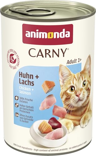 Detalle de animonda Carny Adult Nassfutter Huhn + Lachs – 6 x 400 g