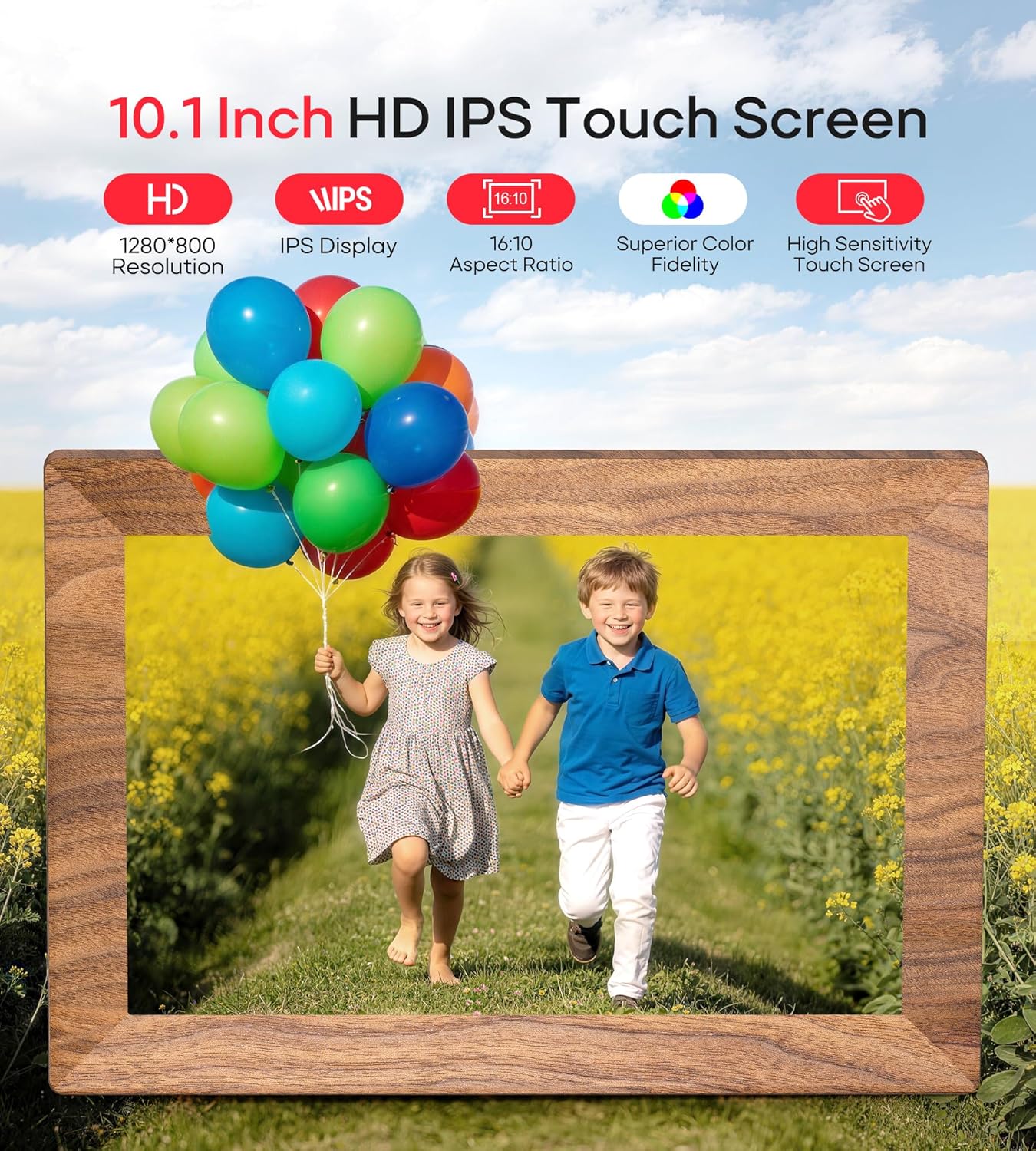 Thumbnail 3 de Frameo 10.1" Digital Picture Frame 32GB