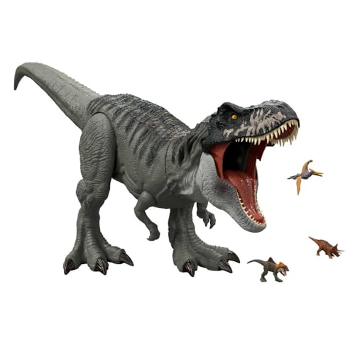 Detalle de Mattel Jurassic World: El Renacer, Tiranosaurio Rex Supercolosal – Figura de acción de 99 cm (JBG52)