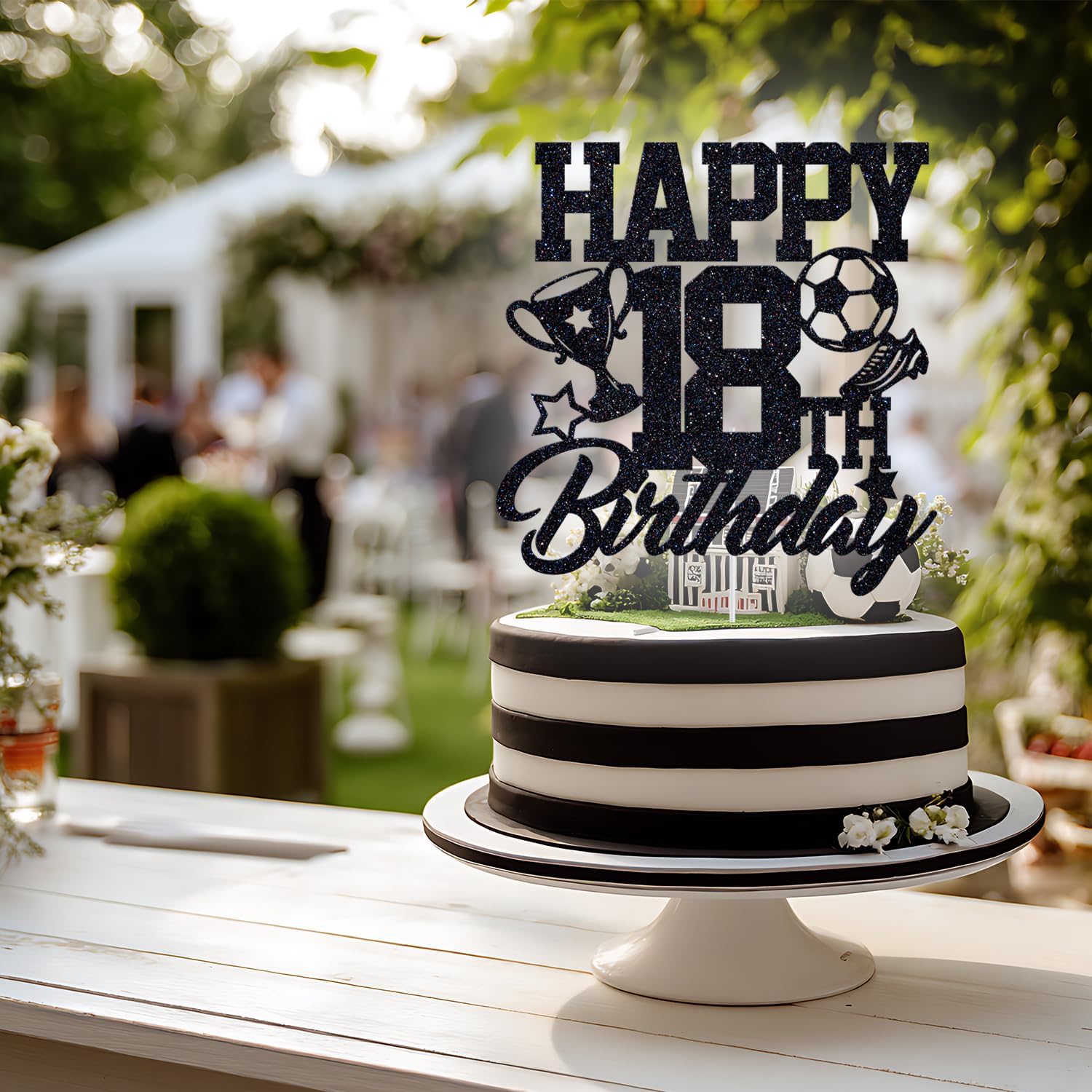 Thumbnail 4 de Soccer 18th Birthday Cake Topper