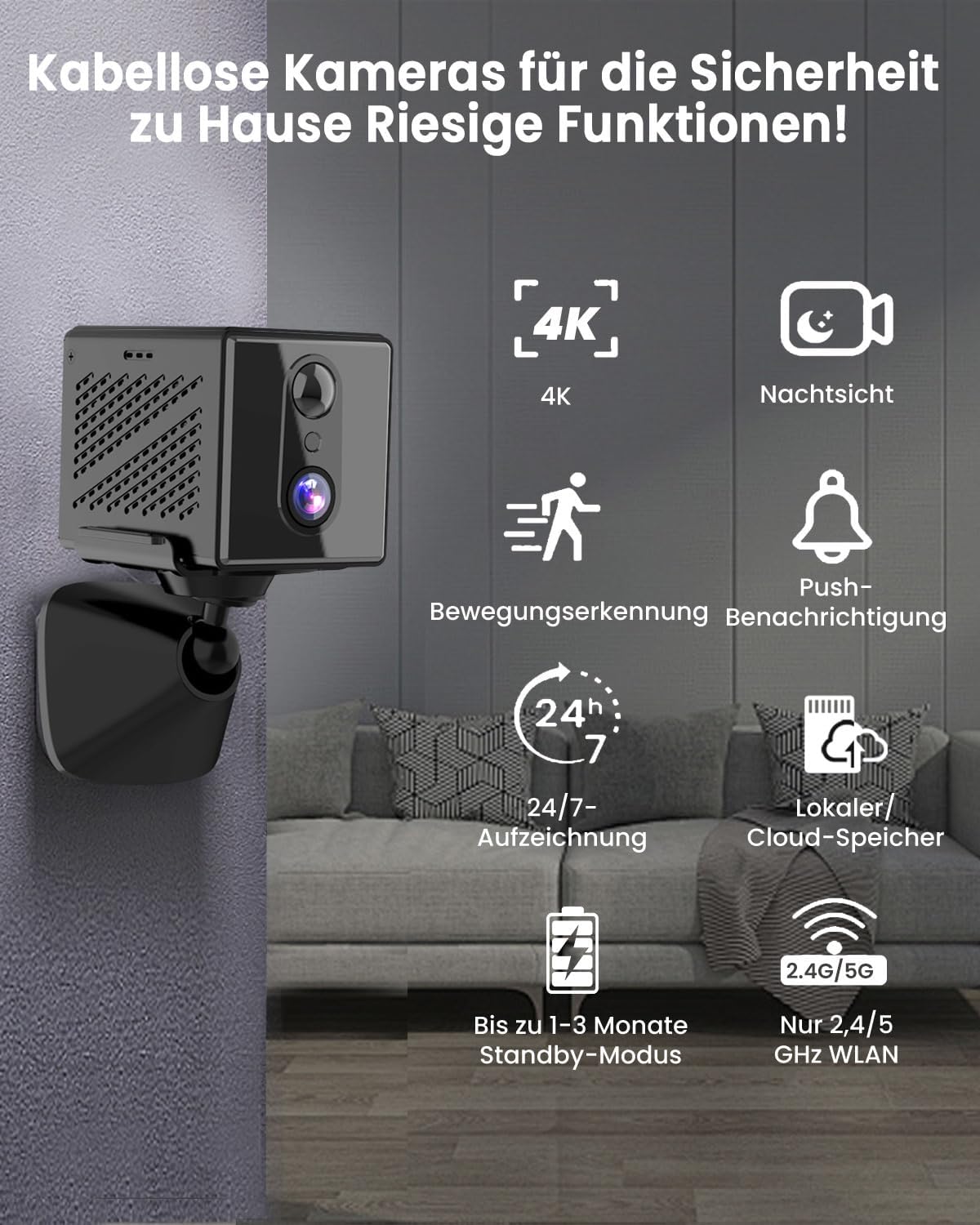 Thumbnail 1 de aidowocam Mini Kamera 2000 mAh