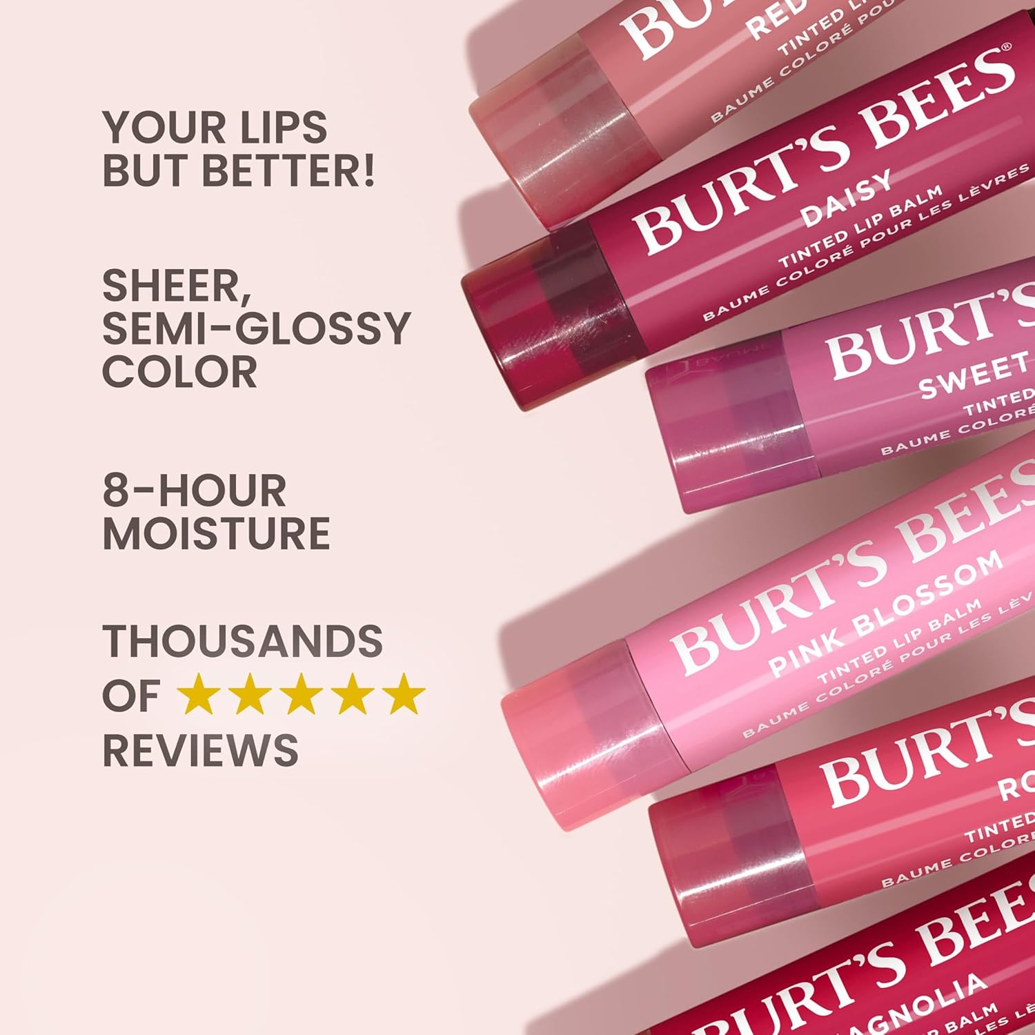 Thumbnail 2 de Burt's Bees Red Dahlia 2-Pack Lip Tint Balm 💄