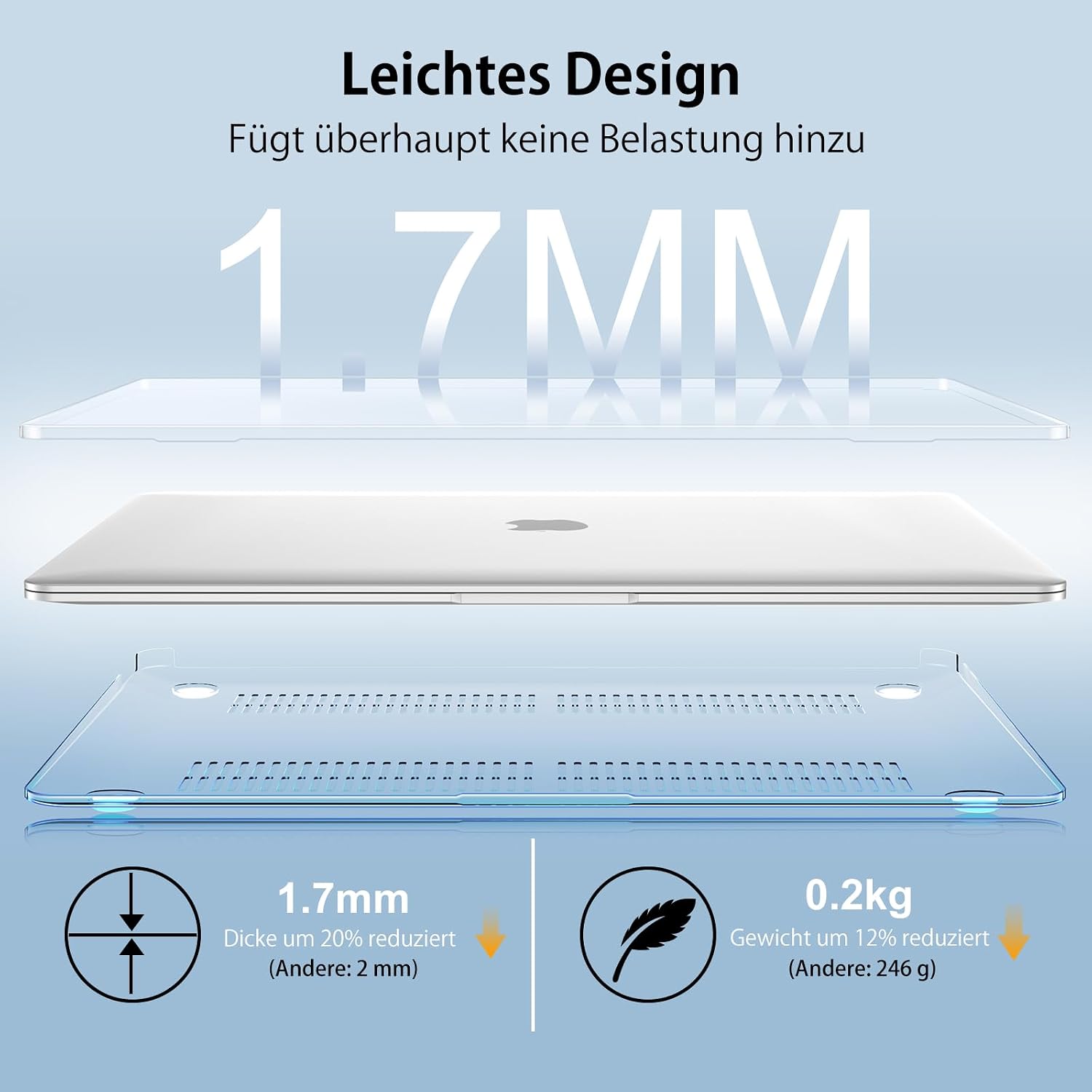 Detalle 2 de NPUOLS Hülle MacBook Air 13 Zoll